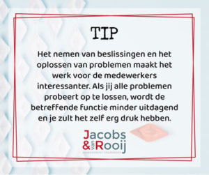 Leiderschap tip beslissingen nemen