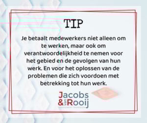 Leiderschap tip verantwoordelijkheid