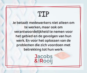 Leiderschap tip verantwoordelijkheid